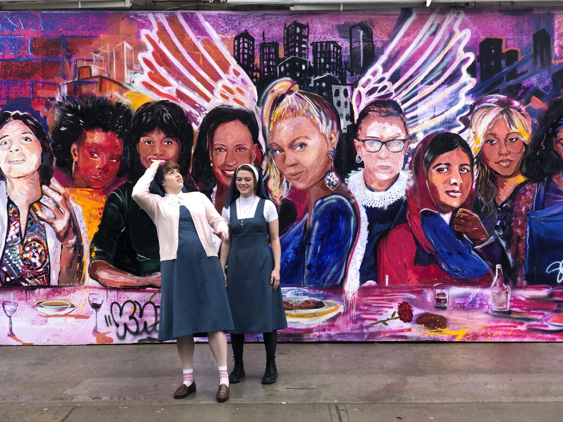 Our Ladies of Brooklyn — mural scene